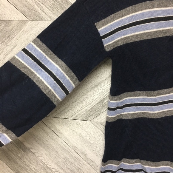 Democracy | Striped Girlfriend Cardigan Sweater M - Picture 4 of 7